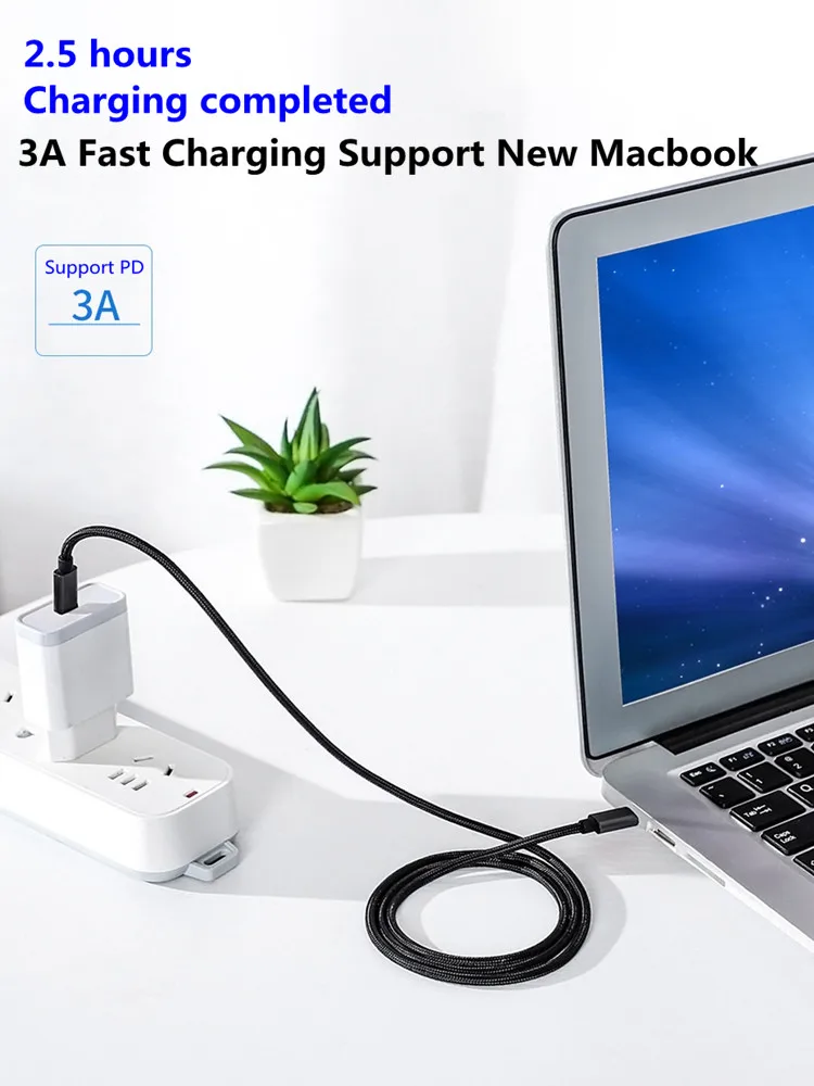 Кабель USB Type C с поддержкой быстрой зарядки 60 Вт 1 м|Кабели для мобильных телефонов|