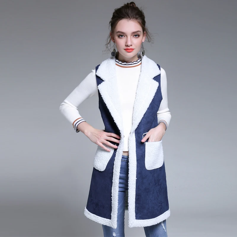 Plus size women wool vest 2017autumn winter korean waistcoat womens ...