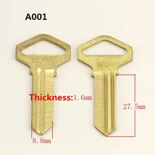 SYM слесарь Инструменты/дом ключ от двери пустой A001 пустой Бланк ключ(25 шт./лот