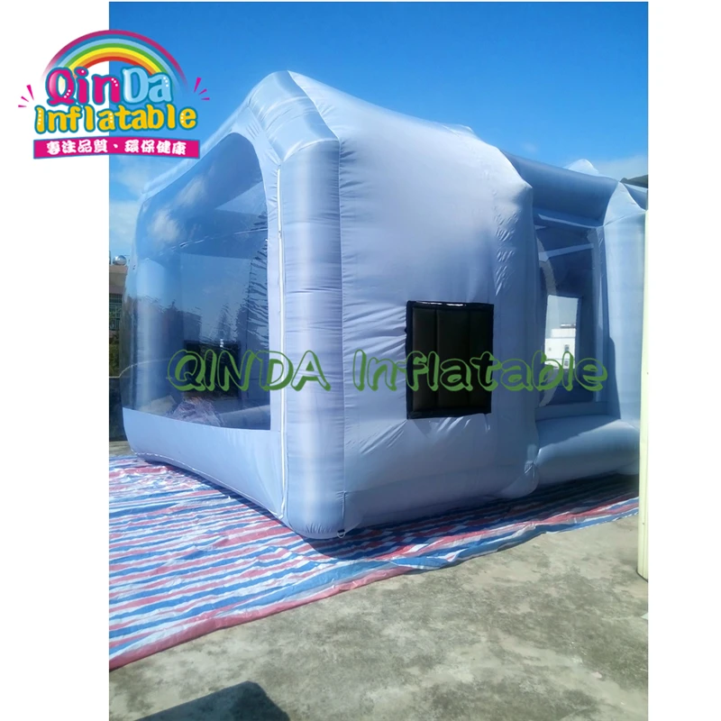 Горячая Распродажа, передвижная надувная палатка для покраски, портативная надувная покрасочная кабина, палатки для обслуживания автомобиля с угольными воздушными фильтрами