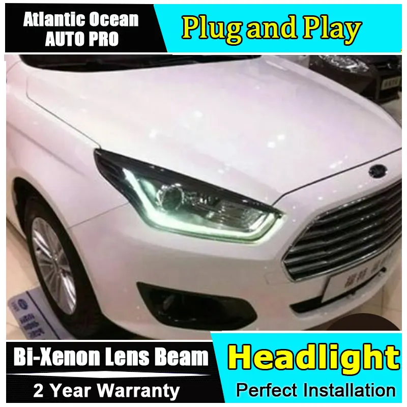 Car Styling LED Head Lamp for Ford Escort headlights 2015 2017 led