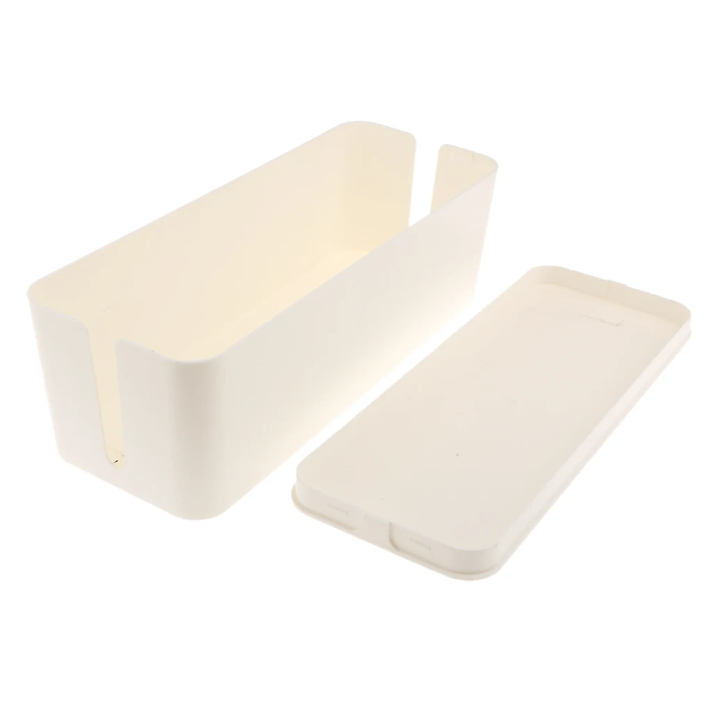 Online 2019 caja de gestión de cables 15,7x6,1x5,3 pulgadas caja de gestión de cables organizador Super grande caja de cables para tiras de alimentación