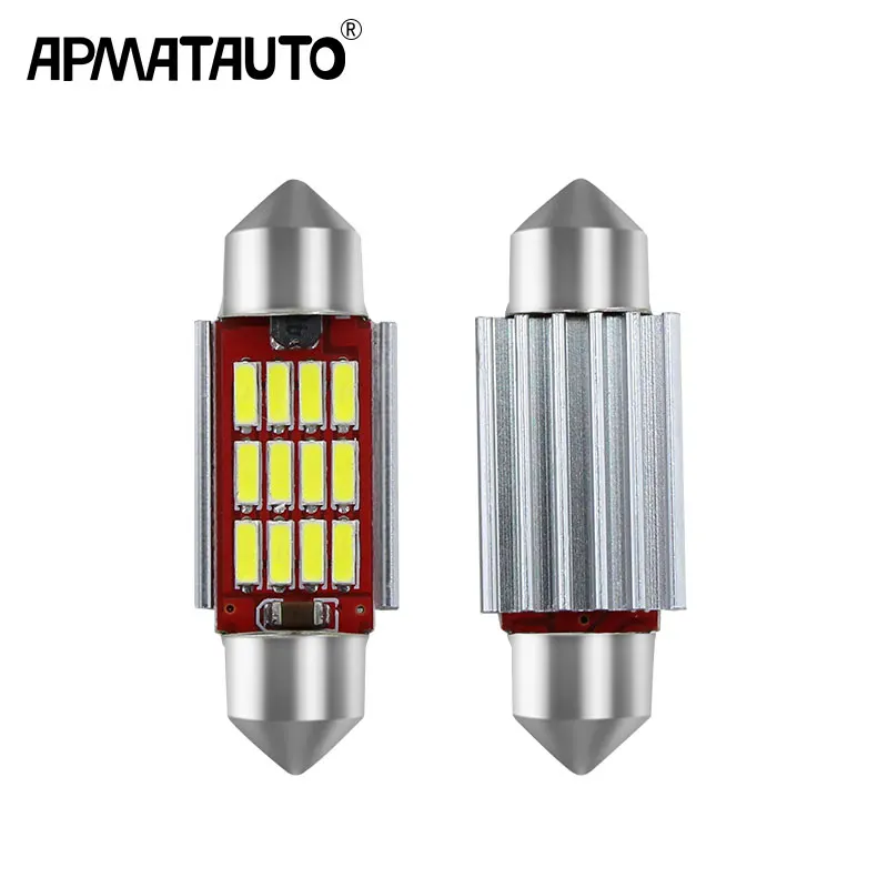 Белый светодиодный светильник для номерного знака 2 шт. 36 мм C5W Audi A2 A3 A4 A5 A6 A7 A8 Q5 Q7 R8