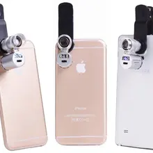 Универсальный 60X зажим на кармане увеличительная линза микроскопа с светодиодный и УФ-подсветкой для мобильного смартфона iPhone Sumsung htc sony CL-49