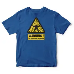 Надписью «Don't Make Me Angry Предупреждение изображения опознавательных знаков увлекательные корпусные игровые вдохновил Мужская футболка 2019