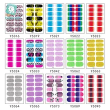 1 шт., Модные накладные накладки для ногтей, клейкие наклейки для ногтей, цветные самоклеющиеся фольги для ногтей, декоративные художественные наклейки