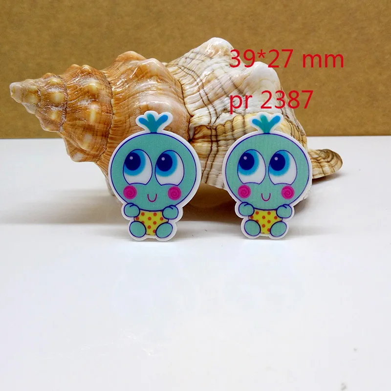 2387 30 шт мультфильм плоское украшение из смолы PR 2389 - Цвет: 2387