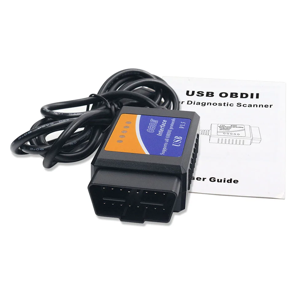 Лучшее качество elm327 Usb V1.5 Obd2 Диагностический кабель с чипом Pic18f25k80 Elm 327 оборудование 1,5 Obd Ii сканер Elm 327 Usb 25k80