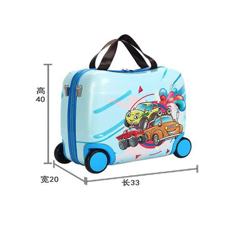 Стильный чемодан amletg для девочек и мальчиков автомобиль игрушка чемодан выбор дорожная сумка может сидеть далеко детское праздничное детское упаковка для подарка с медведем 50 кг