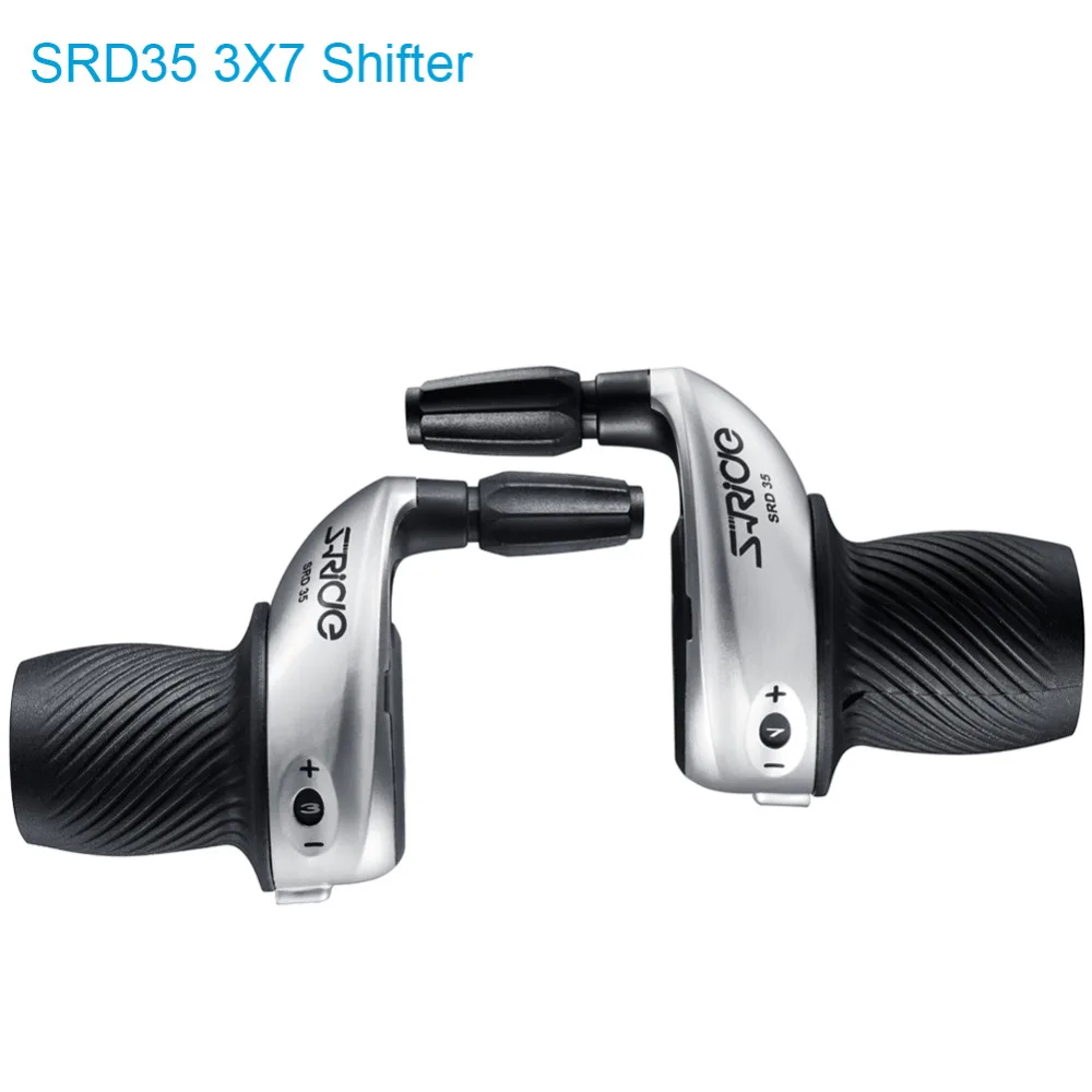 

S-Ride MTB Bike 3x7 Speed Twist Shifter Left & Right Twist Grip Gear Shifters Fit for Shimano SL-RS25 Spring Shifting