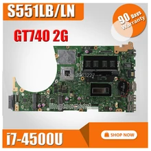 For ASUS K551L K551LB K551LD K551LN S551L S551LB S551LD S551LN Motherboard i7 4500u REV2 2 Mainboard