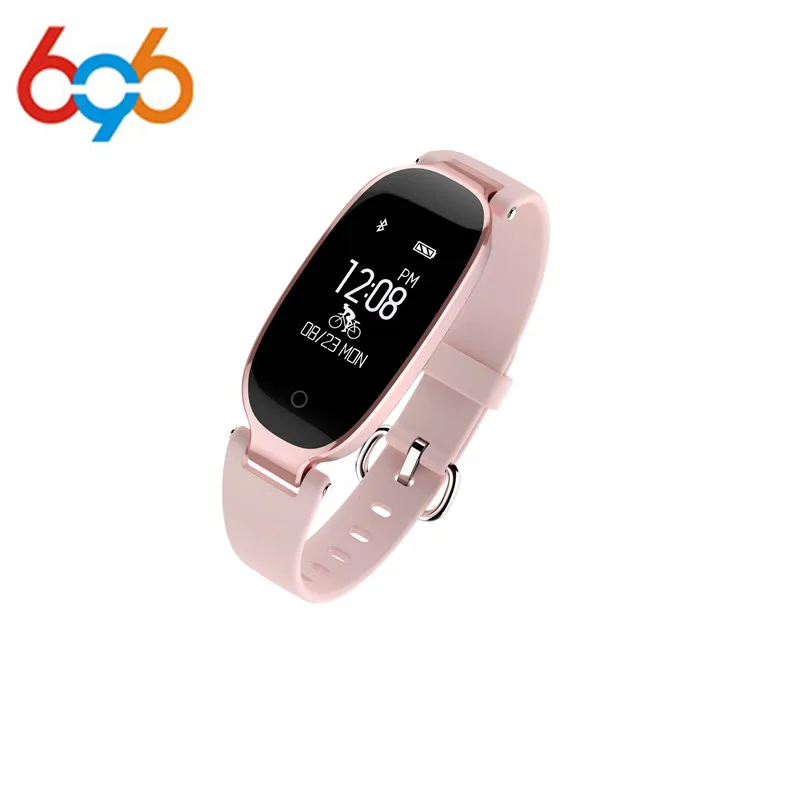 696 S3 Bluetooth Смарт часы модные женские с монитором сердечного ритма фитнес трекер