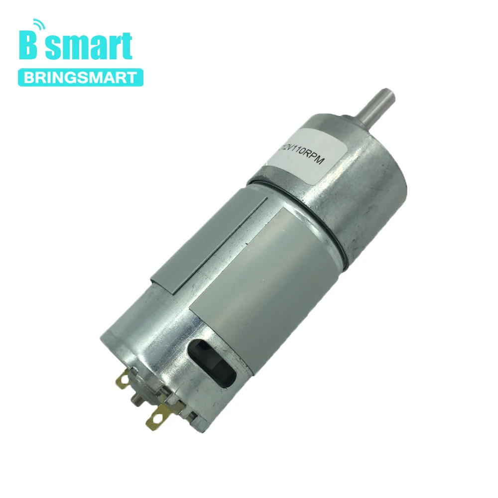 Bringsmart 6V 12V микро Реверсивный Электродвигатель с высоким крутящим моментом 13-260kg.cm щетка DC мотор редуктор мотор-редуктор GB37-550-1