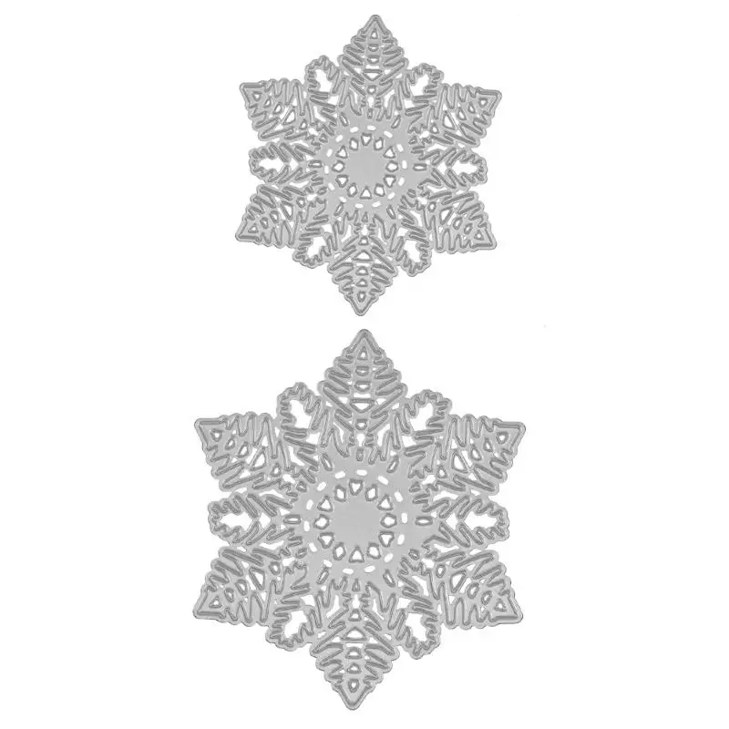 

Snowflake Carbon Steel Embossing Cutting Dies Stencils for DIY Scrapbooking Stamp Album Paper Cards Decoration 6.8cm/9.6cm