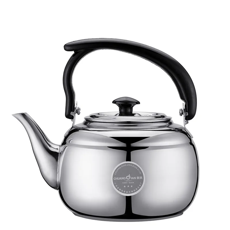 Goede 1L Hoge Kwaliteit Roestvrij Staal Water Kettle Creative Dikkere Thee Pot Inductie Kookplaat Gas Fornuis Waterkoker Koffie Pot