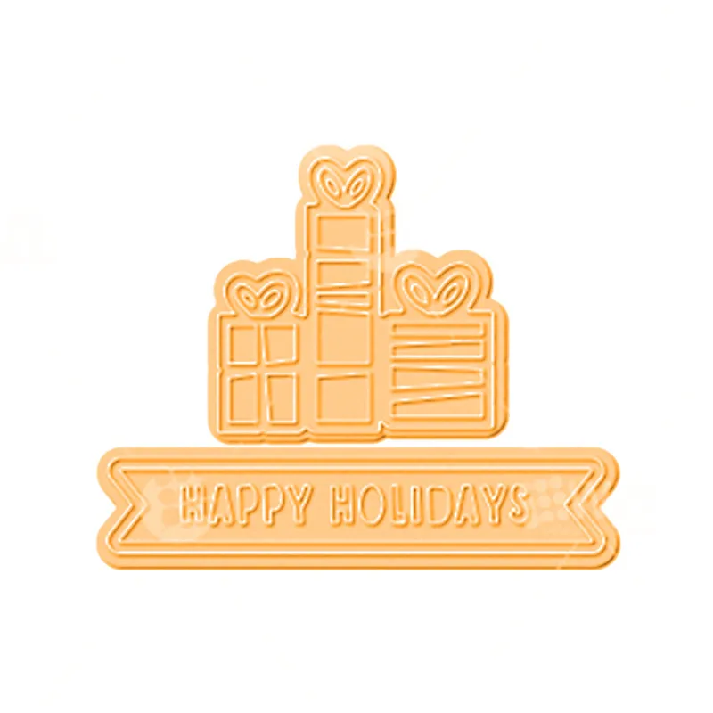 

Naifumodo Holiday Presents Dies Banner Gift Metal Cutting Dies DIY Scrapbooking Card Stencil Paper Craft Handmade Album Handbook