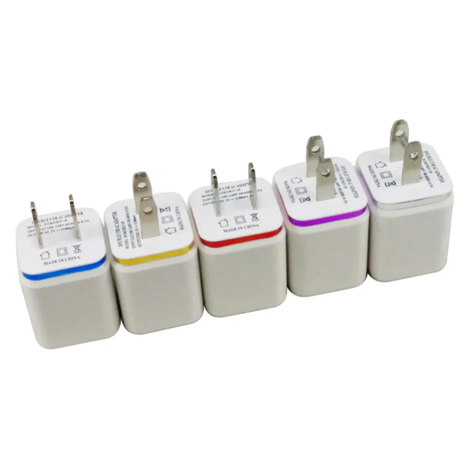 الولايات المتحدة التوصيل محول 2.1/1A 5 فولت المزدوج USB جدار شاحن AC الهاتف المحمول شاحن لسامسونج جميع المحمول الهاتف شاحن J25