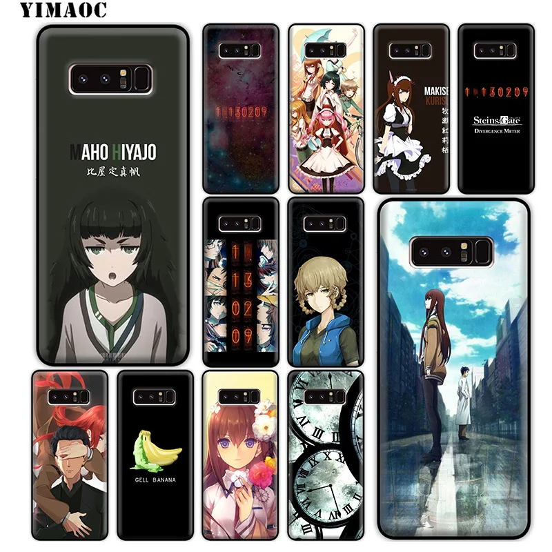 YIMAOC steins Gate аниме Мягкий силиконовый чехол для samsung Galaxy S10 S10e S9 S8 Plus S7 S6 Edge J6 |