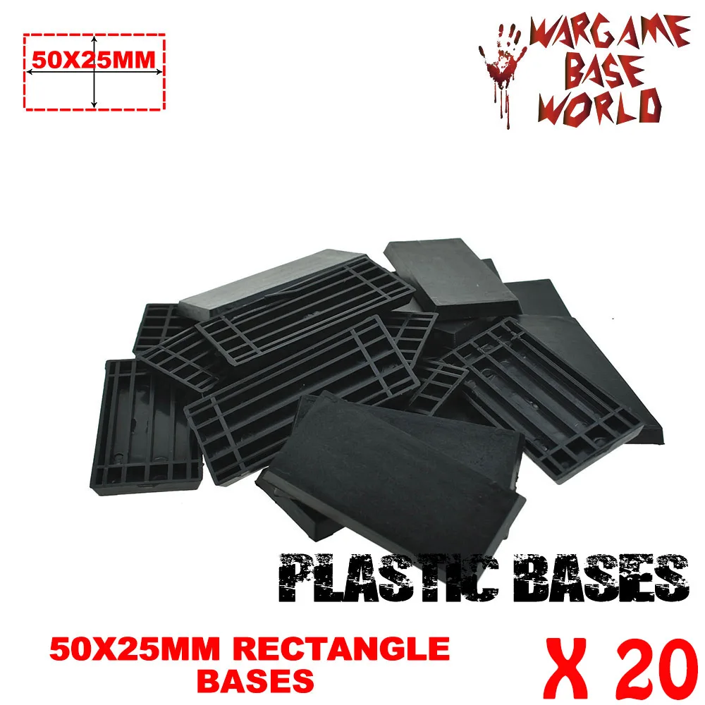 20 шт. пластиковые основания для настольных игр 50 х25 мм|plastic base|bases wargamebase table |