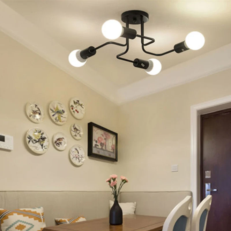 

Vintage Industrial Ceiling Chandelier Light Steampunk Pendant Lamp Mount Fixture