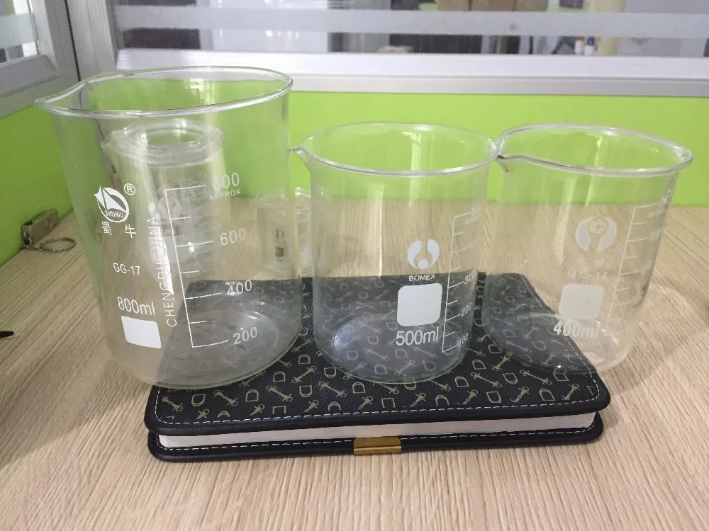 3Pcs/set 400ml 500ml 800ml Glass Transparent Beaker Graduated Borosilicate Glass Beaker School Laboratory Supplies 3Pcs/set 400ml 500ml 800ml Glass Transparent Beaker Graduated Borosilicate Glass Beaker School Laboratory Supplies