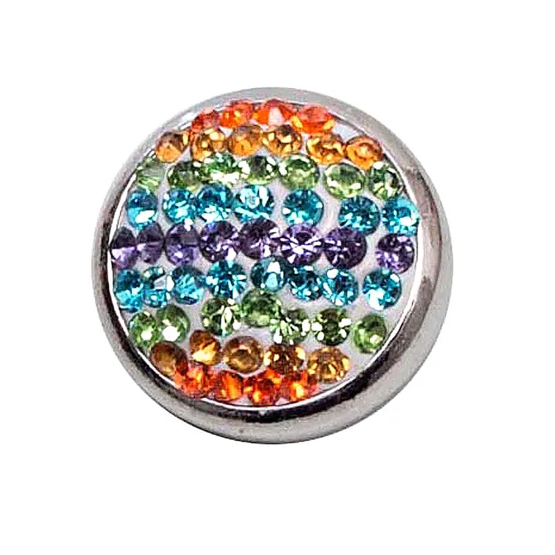 20MM wrap snaps buttons charm Single molding Jewelry with rhinestone