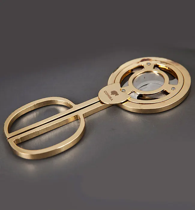 Stainless Steel Triple Blade Cuban Cigars Scissors Sharp Staright Cut