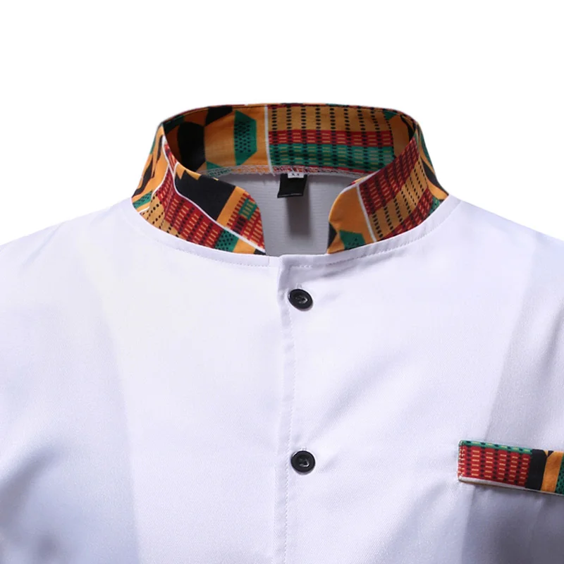 African Dashiki Shirt Top Pant Set 2 Piece Outfit Set African Men Clothes 2019 Brand New Long Sleeve Dashiki Shirt with Trouser