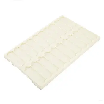

Lab Coverless Microscope Glass Holder Slide Box Beige for 20 Slides