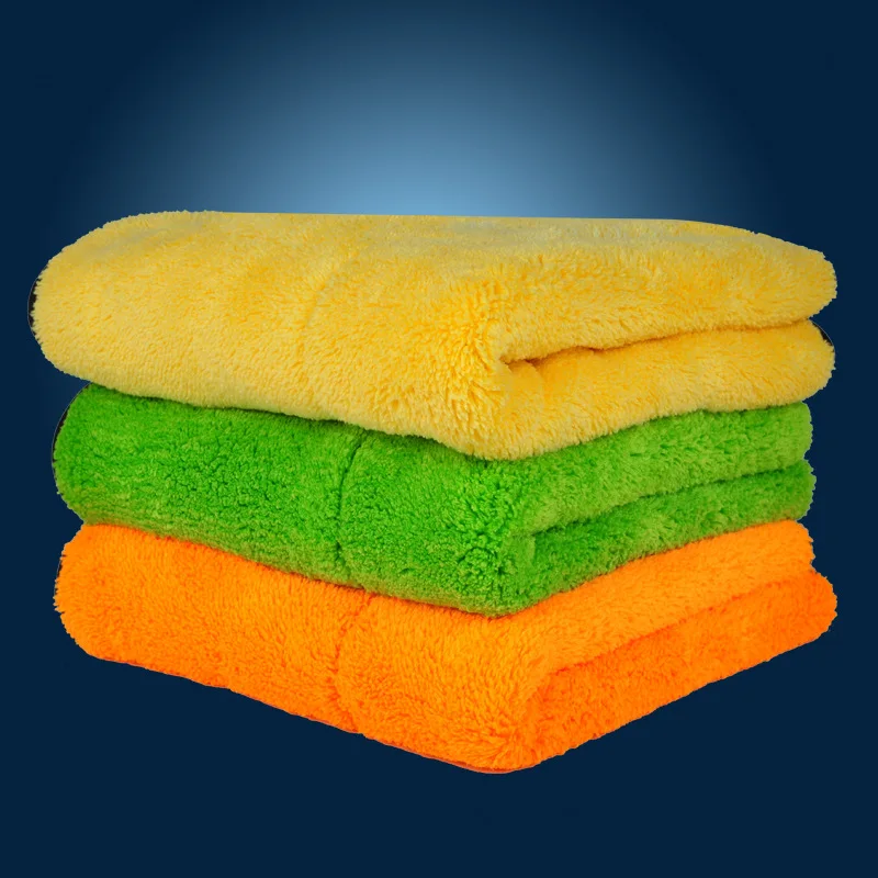 38*45cm Double-sided microfiber cloth thickened coral fleece for washing windows kitchen rags for cleaning car cleaning tool