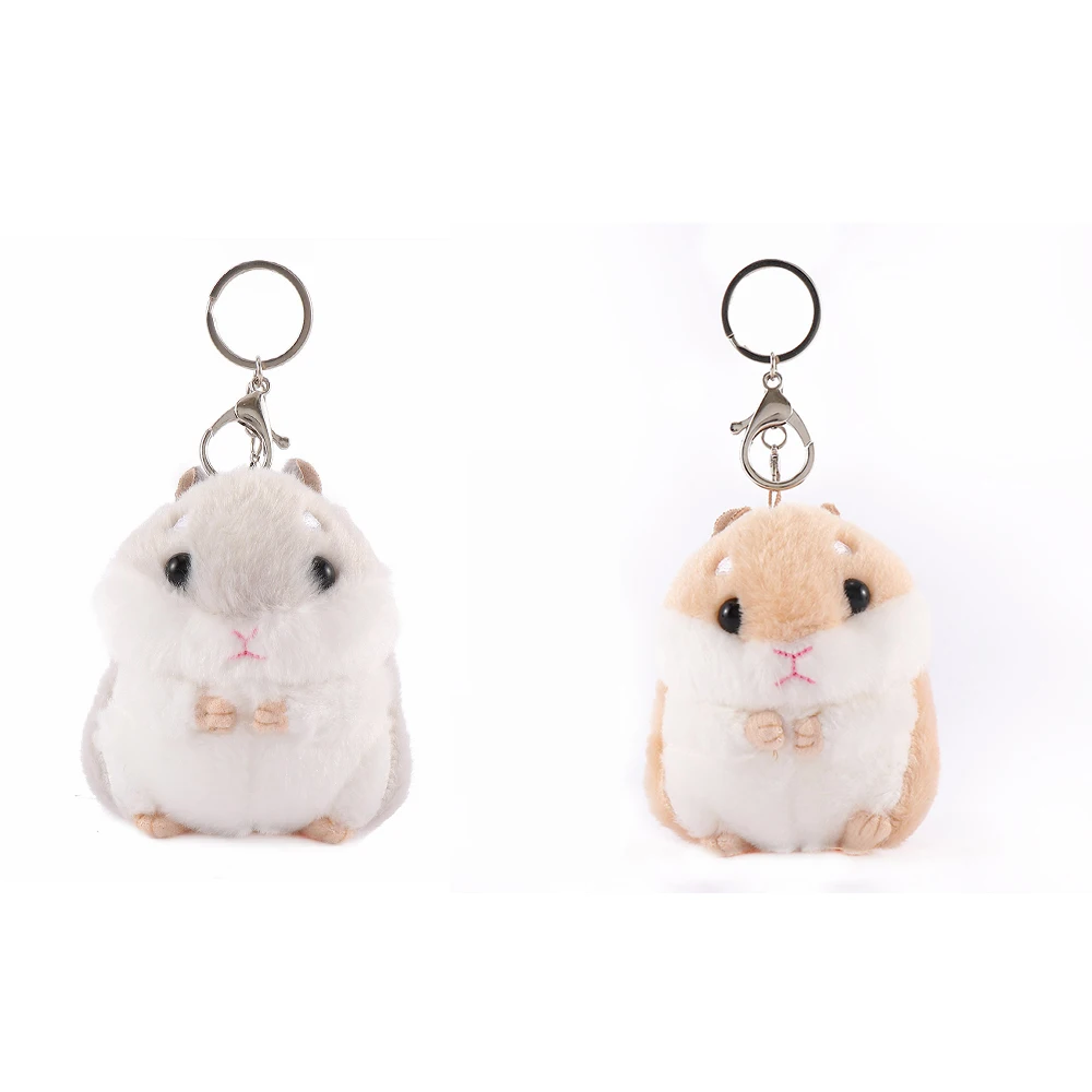 HAMSTER LONDON Shell Keychain with Hook For Girls (White, FS)