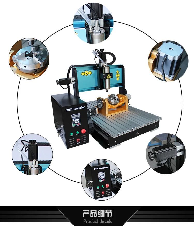 JFTmini cnc6040 лучшее качество гравировальный станок с ЧПУ 2200 Вт мотор шпинделя 5 оси ЧПУ маршрутизатор с параллельным портом