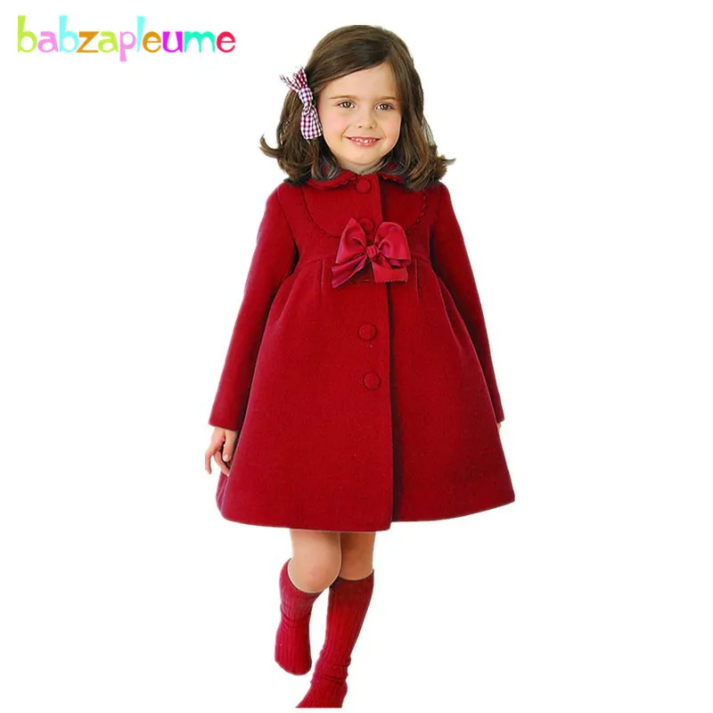 Детское шерстяное пальто на Возраст 3 7 лет Осень зима|girls wool|girls red wool coatbaby girl coat |