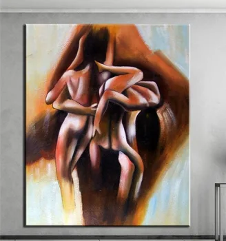 

Free shipping hand painted on Canvas Modern abstract painting For living Room k-302