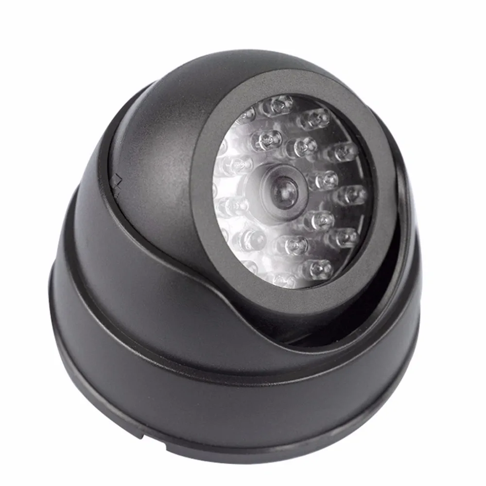 

Dummy Dome Fake Surveillance Security Camera CCTV Flashing Red LED Light Indoor