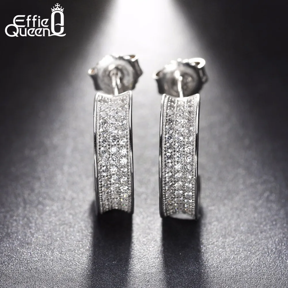 Женские серьги гвоздики из серебра 925 пробы с уникальным дизайном|fashion stud earrings|stud