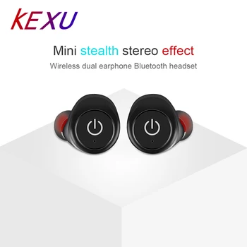 

KEXU TWS Mini Bluetooth Earphones 1 Pair True Wireless Earbuds Sports Stereo Headset With Mic Handsfree For XIAOMI Android