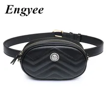Engyee модный кожаный чехол на пояс, женская сумка на плечо с цепочкой, Женская поясная сумка, женская сумка для телефона, Bolsa