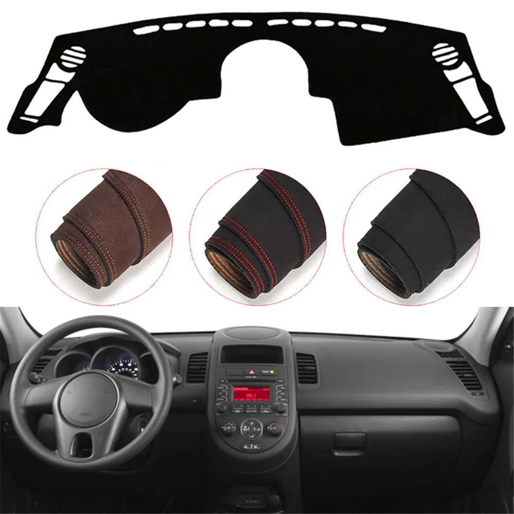 

Console Dashboard Suede Mat Protector Sunshield Cover Fit For Kia Soul 2010-2013