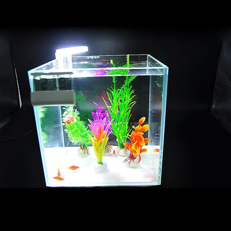 

Aquarium Fish Tank LED Light Amphibious Use Light Color Submersible Waterproof Clip Lamp