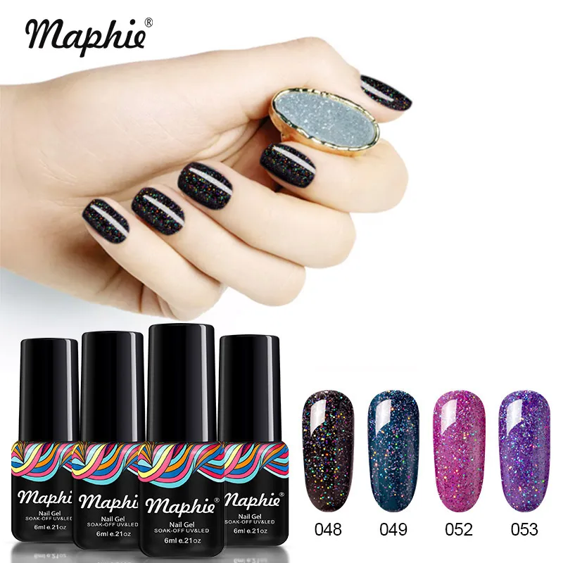 Maphie 4 шт./лот набор гель-лаков для ногтей DIY Дизайн ногтей розовый цвет УФ-гель для ногтей наборы Полупостоянный светодиодный Гель-лак для ногтей эмаль 6 мл - Цвет: 10