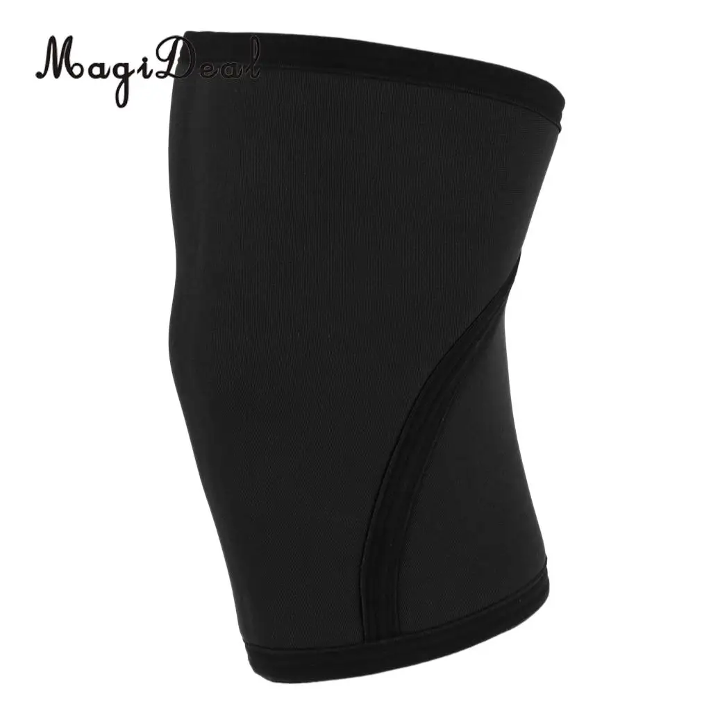 1 Pair 7mm Neoprene Compression Knee Brace Support for Weightlifting, Powerlifting, Squatting Fitness,Basketball