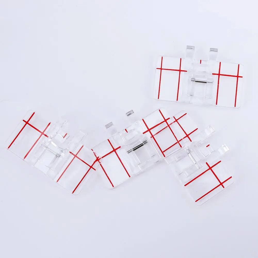 Простая Мини Прозрачная пластиковая прижимная лапка для параллельного стежка для многофункциональной бытовой швейной машины параллельный стежок швейный инструмент