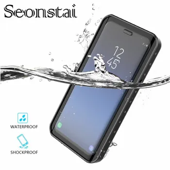 

For Samsung Galaxy S9 Waterproof Case Shockproof Transparent Back Cover Protector for Galaxy S9Plus Outdoor Underwater Fundas