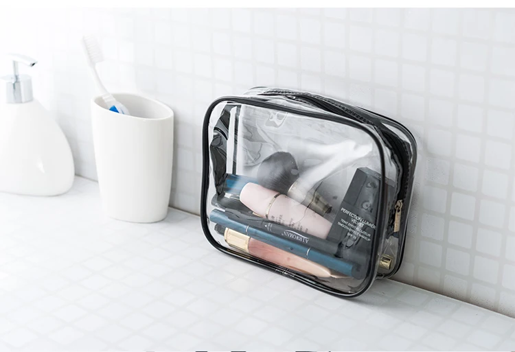 Модная красочная Портативная сумка, ПВХ прозрачная косметичка, косметичка для туалетных принадлежностей, косметичка, сумка для путешествий, несессер, органайзер, сумка H134