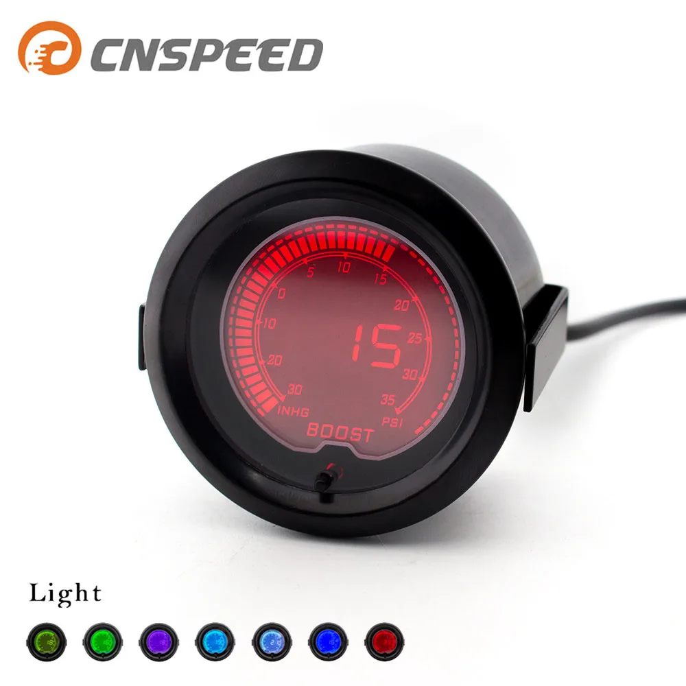 

CNSPEED 52mm Evo Lcd 7 Color Selectable Boost Gauge/car meter/Pressure gauge/Boost controller/boost meter YC100110