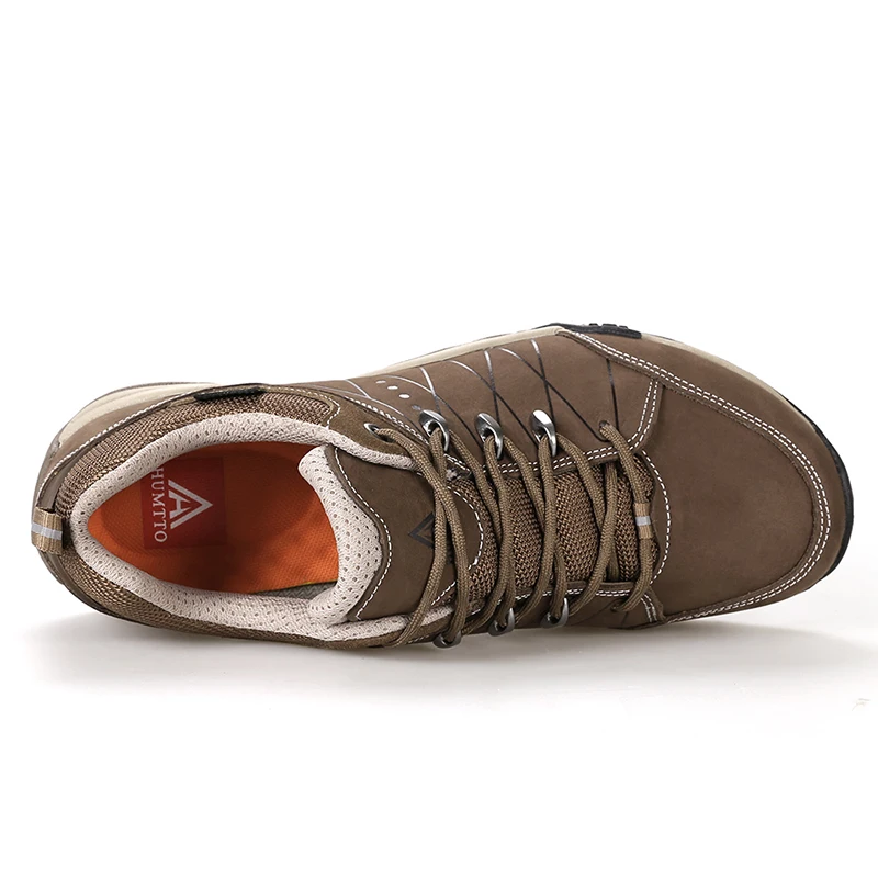 HUMTTO для мужчин s натуральная кожа открытый Треккинговые ботинки кроссовки для мужчин Спорт Альпинизм горный туризм Треккинг обувь для мужчин