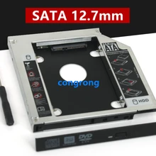 Алюминиевый 2nd HDD Caddy 12,7 мм SATA 3,0 для 2,5 ''SSD корпус HDD корпус для lenovo ThinkPad T420 T430 T520 T530 DVD-ROM