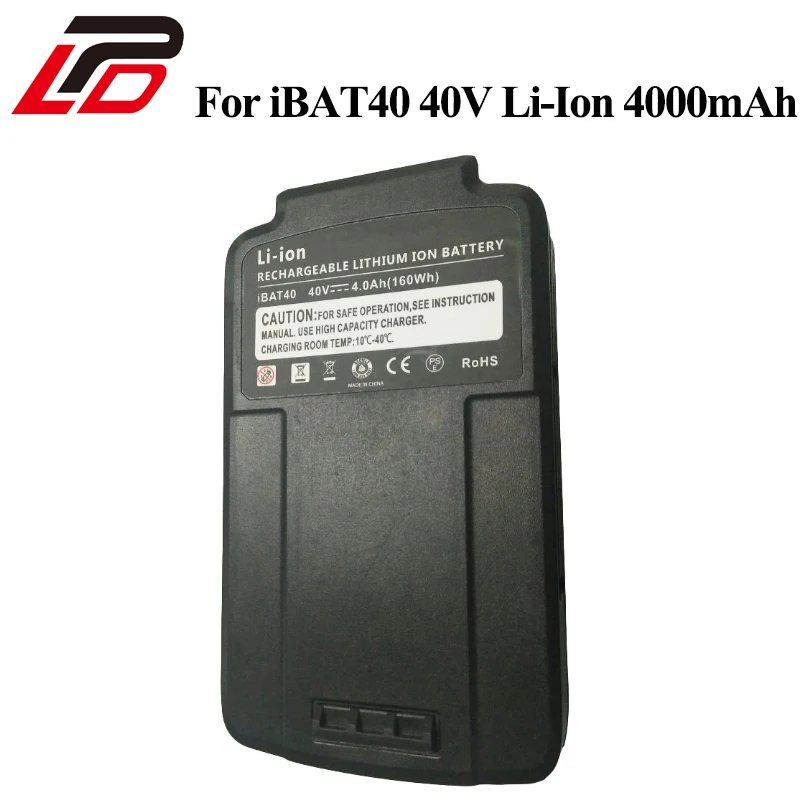 

For Sun Joe For Snow Joe IBAT40 40V 4000mAh Rechargeable Li-Ion Battery For EcoSharp PRO 40V 4.0Ah Lithium-Ion Battery