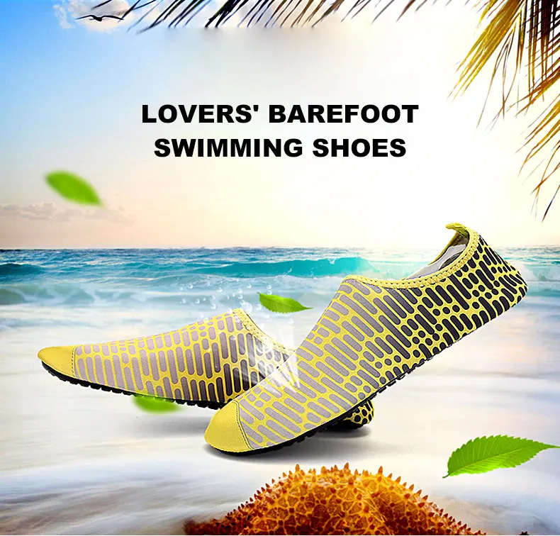 1 (22)Woman Barefoot Skin Sock Striped Shoes Beach Pool Water Socks GYM Aqua Beach Swim Slipper On Surf Aqua Wade Shoes